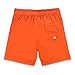 QRANSS Comfortable 4 Way Stretch Boys Swim Trunks Smooth Fabric Swimming Trunks for Boys Fashion Red Husky Size 18-20