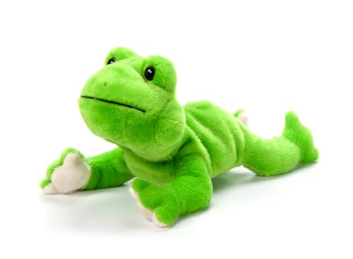 The Petting Zoo Frog Stuffed Animal Plushie, Gifts for Kids, Scoopz Wildlife Animals, Green Frog Plush Toy, 8 inches