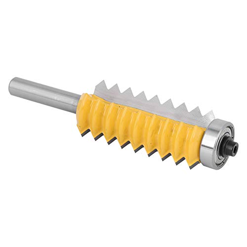 Jeu d'embouts pour fraise, fraise à bois 8 points, rail, fraise à épicéa, réversible, colle à doigts, fraise pour le travail du bois (8 x 55 lames à dents multiples)
