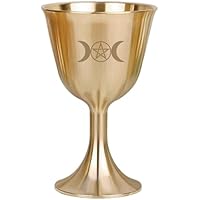 Cndiyald Cáliz Copa Triple Pentagrama Copa de Cobre para Altar