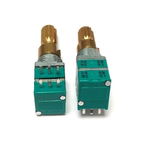 Potentiomètre 10K double axe rotatif pour un contrôle audio fluide et précis