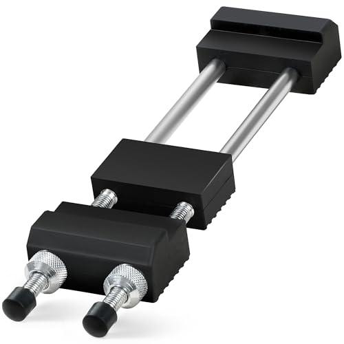 S SATC Sharpening Stone Holder,Adjustable 5-1/2 Inch to 9 Inch,Rubber Stainless Steel No-Slip Sharpening Stone Base for Diamond Stones