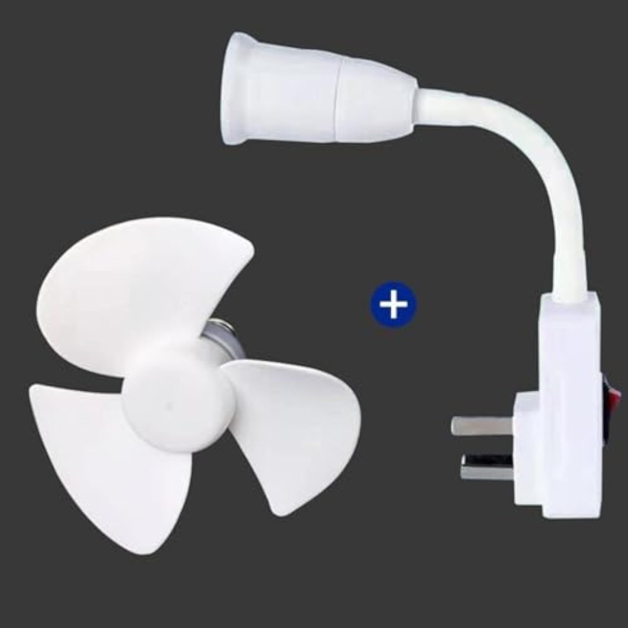 E27 Base Ceiling Fan 3 Blade Small Socket Fan for Bedroom