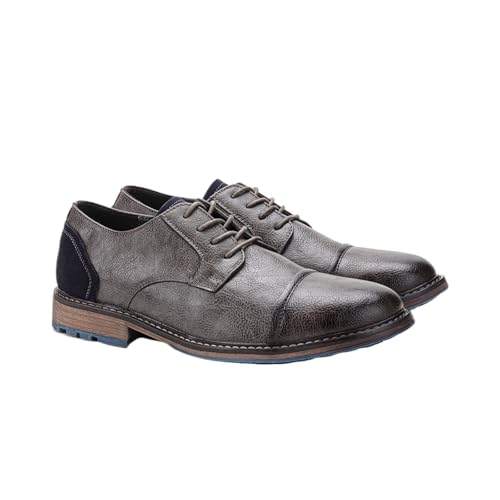 Men's Casual Dress Shoes Business Oxford Derby Leather Shoes