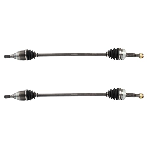 Image of TRQ Rear Driver and Passenger Side CV Axle Assembly Set 2 Piece Compatible with 2016-2017 Nissan Rogue Korea Built Models (1st VIN Digit K) 2018-2019 2017-2019 Sport AWD