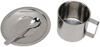 Coffee Cups Stainless Steel Coffee Appliances Beverage Warmers Double Walled Tea Cup for Homes Office Cafe (Size : 260ml)