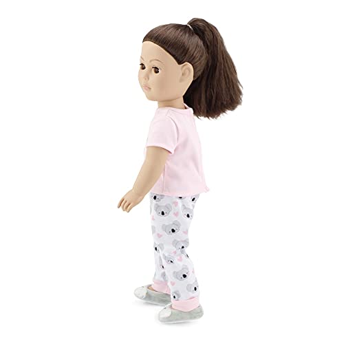 Emily Rose 18 Inch Doll Clothes & Accessories Pj Pajamas Outfit | Koala 18" Doll Pajama Gift Set With Doll Slippers, Pet Koala Toy And Doll Pillow Accessory! #TOP5