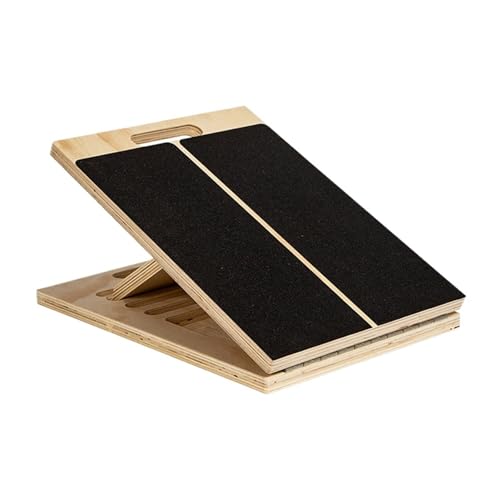 Tabla inclinada para estiramiento de pantorrillas de madera miniatura 1