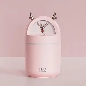 WalleafTM Desktop Humidifier | 280ml Usb Humidifier For Car With different Mist Modes And Light | Sleeping Air Humidifier For Home, Bedroom, Baby Room, Car, Office, Traveling