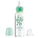 Dr. Brown's Options+ Baby Bottle with Sippy Spout 2-in-1 Transition Kit, Green, 8 Ounce
