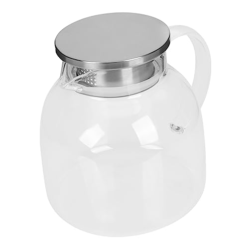 Hoement Jarra De Ligera Con Tapa De Acero Inoxidable Para Agua Té y Limonada 1300ml Ideal Para Uso Doméstico y Refrigerador
