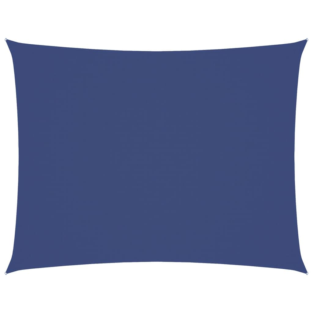 Voile d'ombrage rectangulaire tissu Oxford bleu imperméable 6x8 m jardin terrasse balcon
