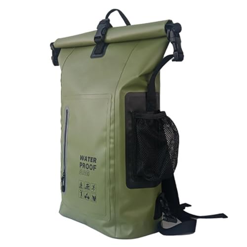 Borse stagne impermeabili zaino da spiaggia - Zaino impermeabile con grande capacità marine Borsa da viaggio con strisce riflettenti Comoda e versatile per lesterno