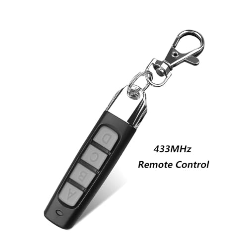 Image of ROBOWAY ABCD Rf Remote Control Switch 4 Channel 433MHZ Wireless Transmitter Garage Gate Electric Door Copy Controller Anti-theft Lock Key (RW-RF013, 2 Remote)
