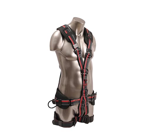 Karam Full Body Safety Tower Harness for Fall Arrest, Rope A...