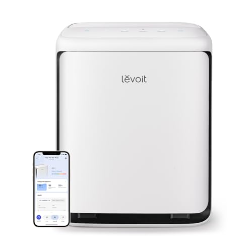 Image of LEVOIT Air Purifier for Home Pets Large Room with Washable Pre-filter, Dual Sensors for Heavy Pet Hair & Allergies, High-Carbon Filter for Dander & Odor, Smart APP Control, Vital Pet White