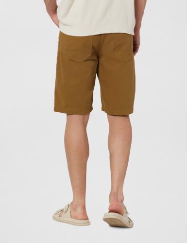 Image of The Indian Garage Co Men Slim Fit Solid Mid-Rise Chino Shorts