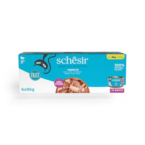 Produktbild von Schesir Complete Nutrition Filet in Brühe Thunfisch - 6 x 85 g