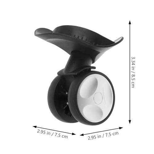 GALPADA 1 Pair Plastic Luggage Wheel Suitcase Swivel Wheel Travel Suitcase Replacement for Hard Case Luggage3