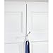 mDesign Long Easy Reach Metal Modern Over The Door Storage Organizer Rack - Hang Coats, Hoodies, Hats, Scarves, Purses, Leashes, Towels, Robes, Clothing - 17