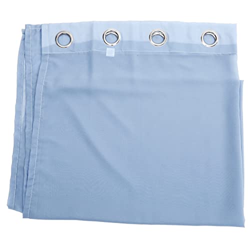 DIKACA Cortina térmico cabaña Neutral transatlántico insonorizar visillos Dormitorio Curtains Bedroom visillos Salon Curtains for Living Room Pantalla de la Ventana poliéster Sky-Blue