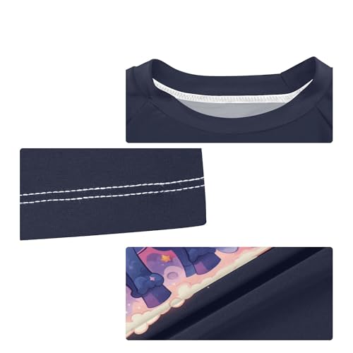 Funny Unicorns Florals Girl Bathing Suit Short Sleeves Swimwear Beach Tops 3T3