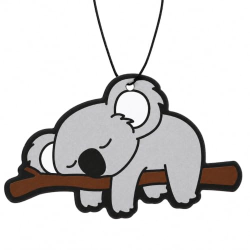 Image of Fresh Fresheners Cute and Funny Lazy Koala Car Air Freshener 4 Pack Scented with Premium Oils