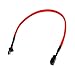 Produktbild Phobya Adapter 4Pin (12V) auf 3Pin (7V) 30cm - UV Rot Kabel Lüfterkabel und Adapter
