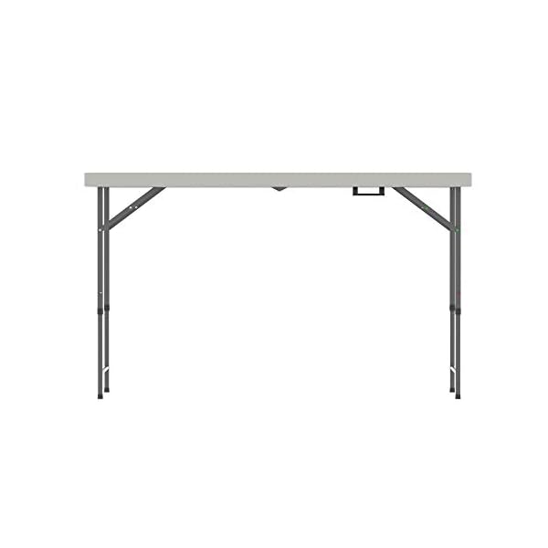 Home Vida Heavy Duty Trestle Picnic Folding Table Silver - Image 5