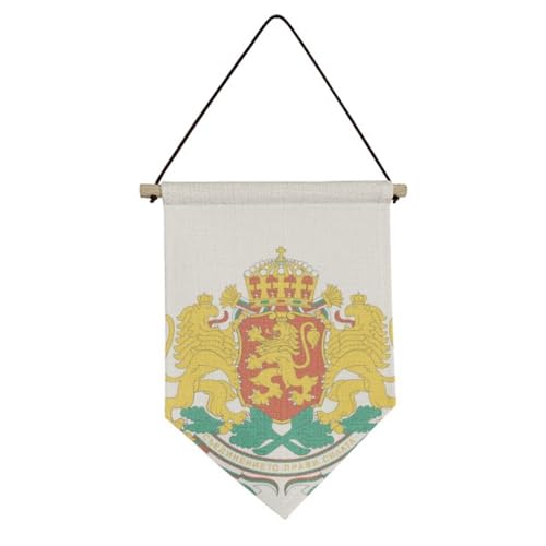 Bannière bulgare drapeau toile emblème national Bulgarie décoration