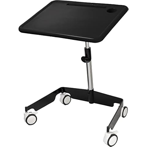 KORE DESIGN LLC Kids Sit-Stand Mobile Student Desk, Height Adjustable Rolling Interactive Workstation (Black) Cover