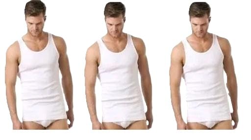 Soft and Durable Cotton Vest Pack of 3 for Men Comfortable Regular Fit Sleeveless Undershirts-image-22