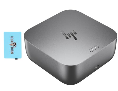 HP Ensemble réplicateur de Ports Dock G6 Thunderbolt 4 100 W avec concentrateur DKZ (Station d'accueil Universelle Thunderbolt/USB-C, câble Unique pour Le...