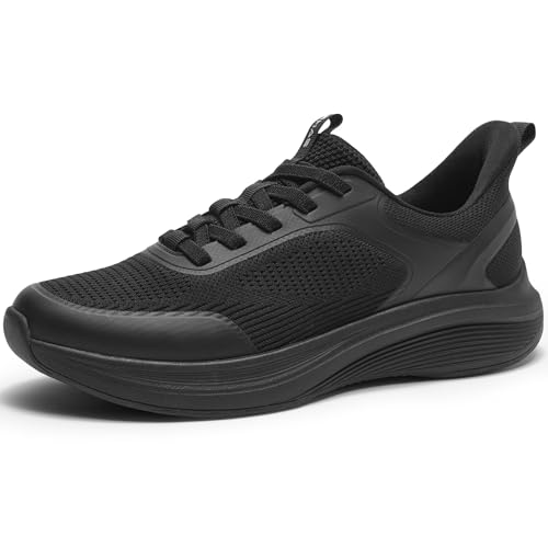 Men's Hands Free Slip On Walking Shoes Comfortable Breathable Casual Shoes for Men Knit Tennis Sneaker