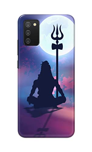 Image of Printed Hard Back Cover Case for Samsung Galaxy M02s | Samsung A02s | Samsung F02s | Samsung A03s Back Cover (Lord Shiva) -1302