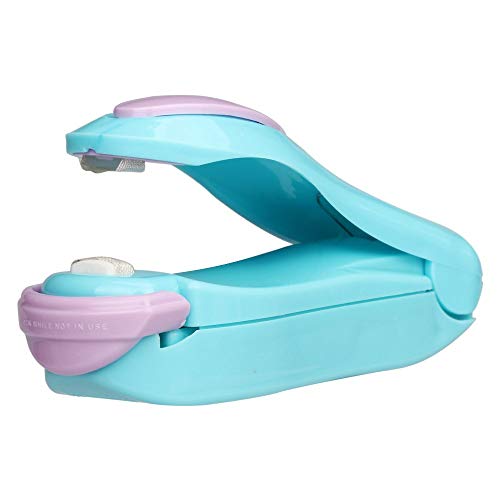 Portable Mini Heat Sealing Machine Impulse Sealer Seal Packing Plastic Bag (Blue, One Size) Cover