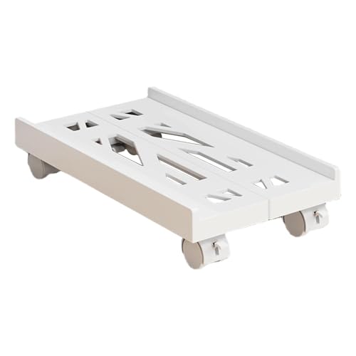Generisch Soporte para CPU | Soporte telescópico ajustable para ordenador | Base de torre de escritorio con ruedas | Bandeja de soporte extraíble para CPU | Soporte para CPU móvil para oficina