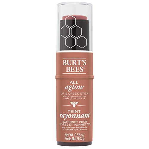 Burts Bees 100% Natural All Aglow Lip & Cheek Stick, Peach Pond - 1 Tube - image 2