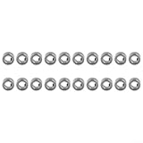 Dolvitrny Schaftmanschette 8 mm T8 Schloss für Ring für Zubehör, Karbonstahl Schaftklemme für Stangen 8 mm, Verriegelungskragen für M8-Schrauben, 20 Stück