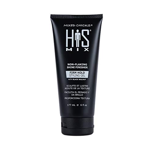 Mixed Chicks His Mix Shine Finisher Firm Hold Hair Styling Gel For Men, 6 Fl. Oz. / 177 Ml. #TOP26