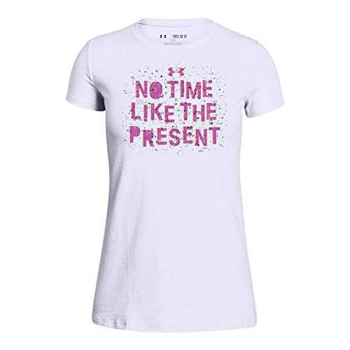 UA No Time Present YLG White Under Armour respirant