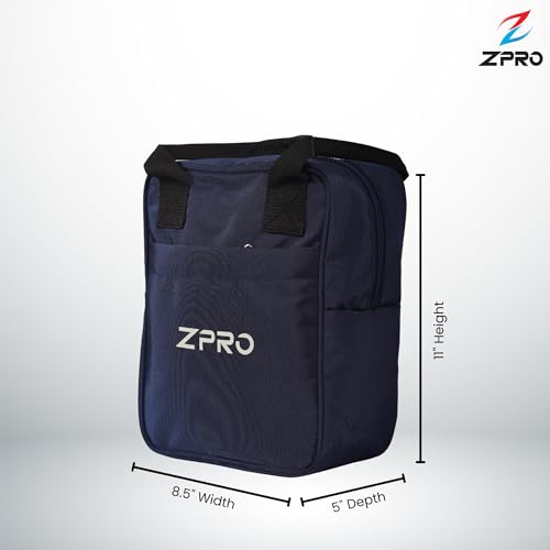 Image of ZPRO Insulated Lunch Bag | Leakproof Thermal Tiffin Bag for Office, School & Travel | Keeps Food Hot & Cold | for Men, Women & Kids | Blue