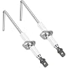 Puxyblue 2 Packs 62-23543-01 Furnace Flame Sensor Part for Rheem, Ruud, WeatherKing, Thermal Zone, DuroGuard Furnace Replace62-23543-01, 62-23543-02, 62-23543-03, 62-23543-04