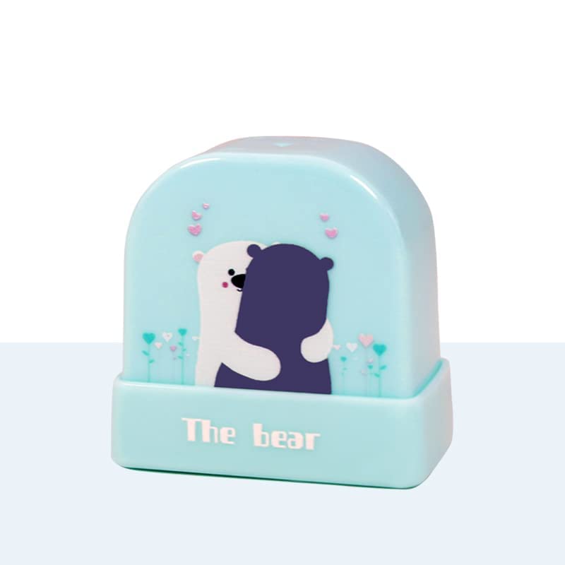 BZ007-BLUE BEAR School Uniform Name Labels - Waterproof Clothing Name Stamp - Textile Marker Ink - Available 1000 Times