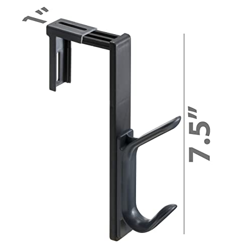 Officemate Double Coat Hooks for Cubicle Panels, Adjustable, Comes in 2 Pack (22009) Black by Officemate - Image 5