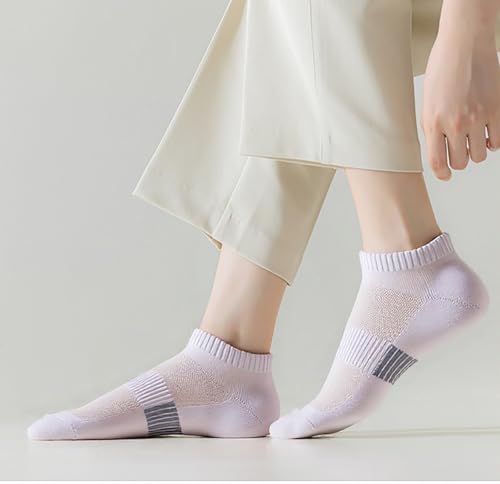 Image of 12-20 Pairs Athletic Ankle Socks for Women Breathable Low Cut Running Cushioned Moisture Wicking for Sport Traveling