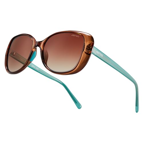 Jefoo Polarized Sunglasses Women Men Retro Vintage Shades Outdoor Sport Trendy Glasses UV Protection