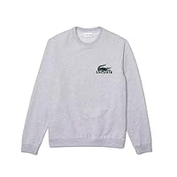 Lacoste Men's Lounge Sweatshirt, Silver, Large