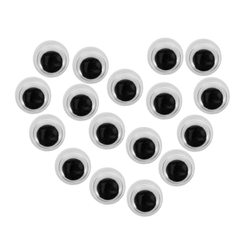 KALLORY DIY Supplies 400pcs Self-Adhesive Wiggle Eyes Craft Eyes for Stuffed Animals Doll Eyes for Crochet Fun Creative