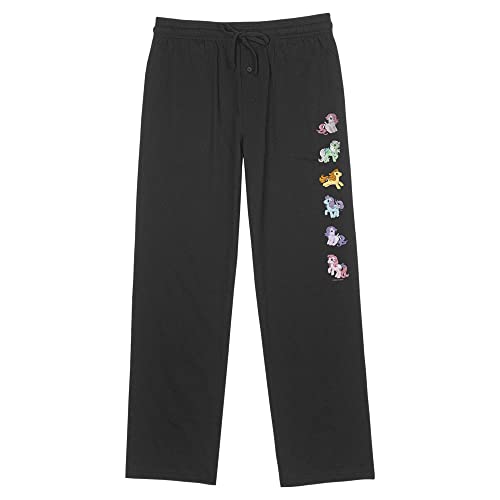 Hasbro Men's Pony Lineup Lounge Pants, Black, X-Large
